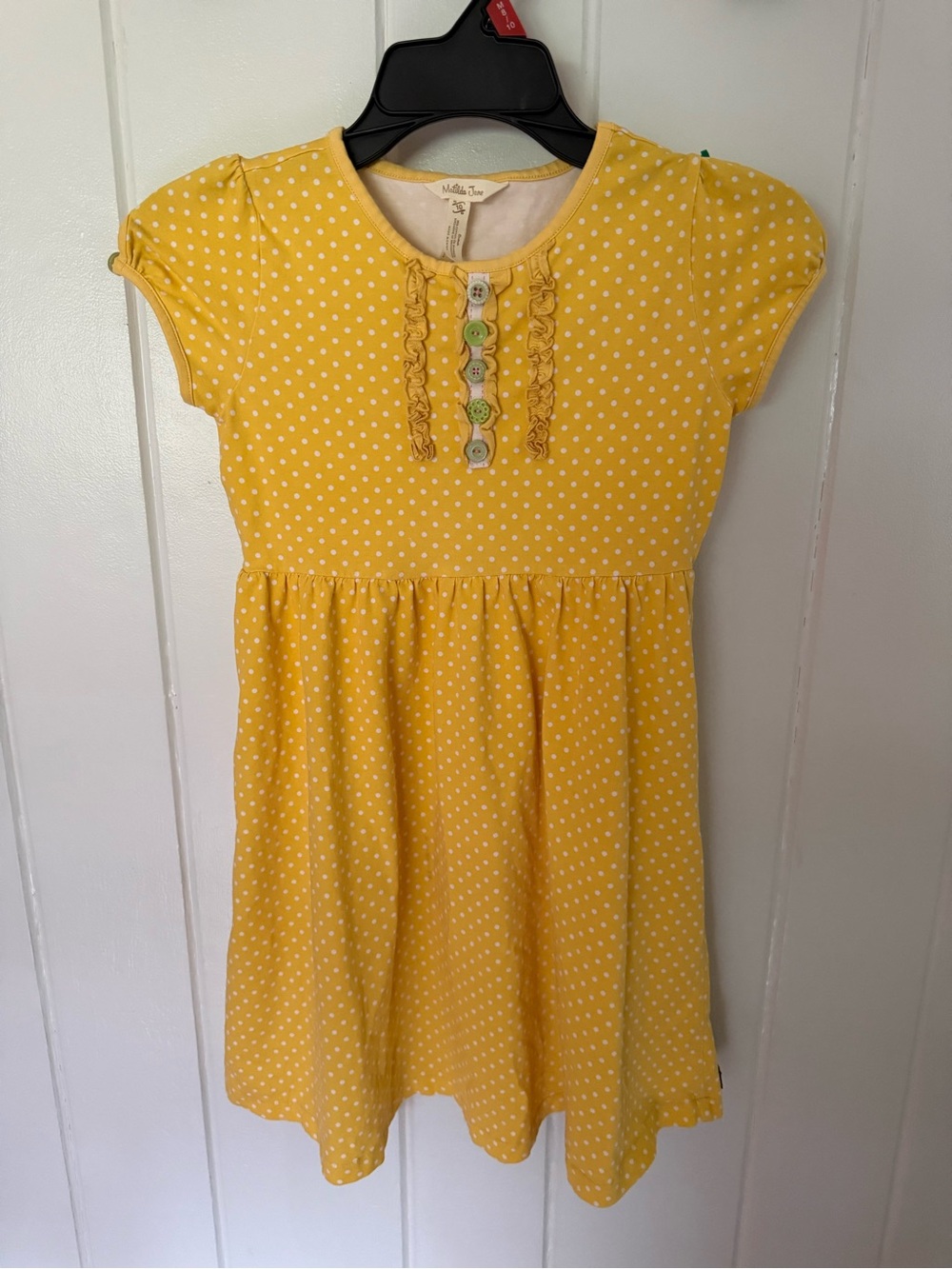 Matilda Jane Yellow Polka Dot Girls Dress size 10